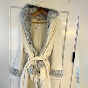 Pottery Barn fur robe
